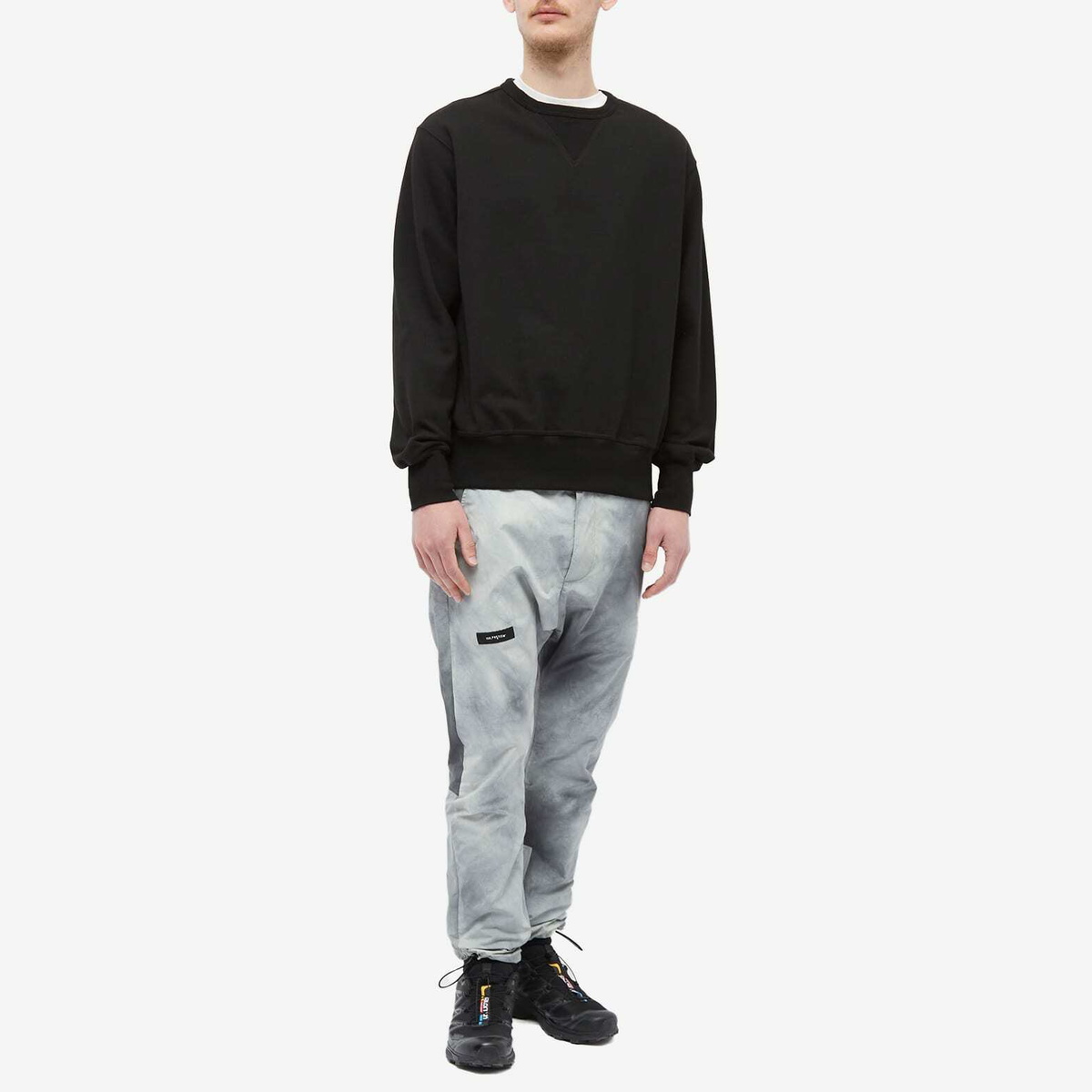 Tobias Birk Nielsen Men's Columm Elastic Cord Pants in Polywire Cold Grey