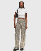 Rotate Birger Christensen Net Sequins Pants Silver - Womens - Casual Pants