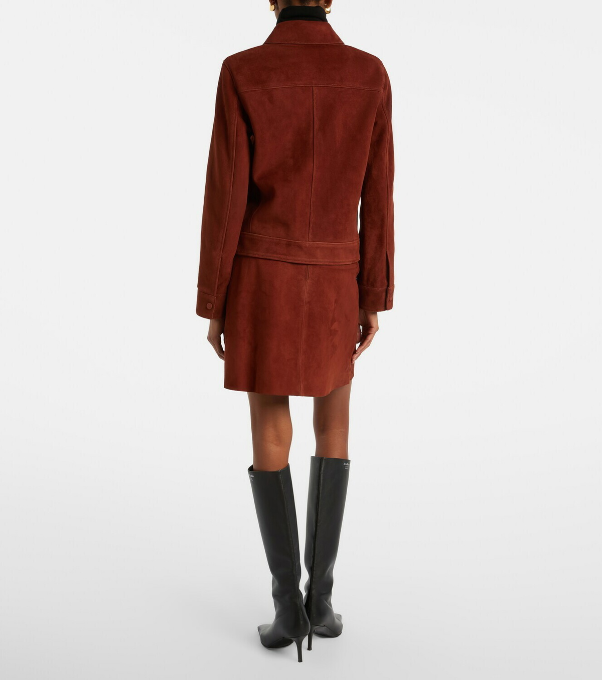 Yves Salomon Suede miniskirt