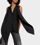 Ferragamo Draped virgin wool vest