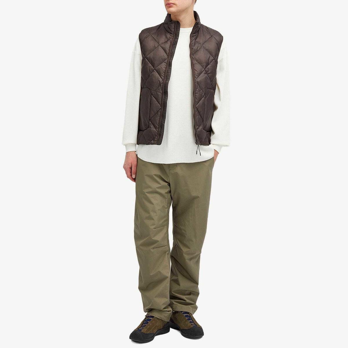 DAIWA Men's Long Sleeve Tech Thermal Crew in Ecru