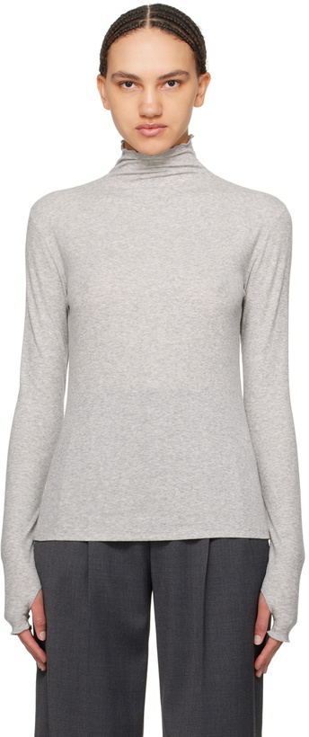 Photo: Filippa K Gray Mock Neck Sweater
