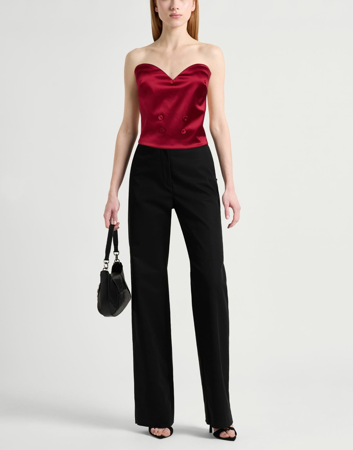 Chiara Boni La Petite Robe Womens Top in Red