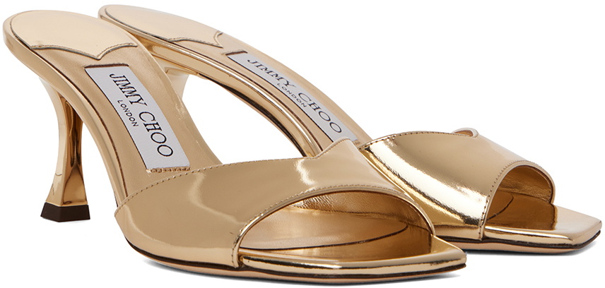 Jimmy Choo Gold Skye 70 Heeled Sandals Jimmy Choo