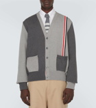 Thom Browne RWB Stripe colorblocked cotton cardigan