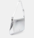 Amina Muaddi Ami leather shoulder bag