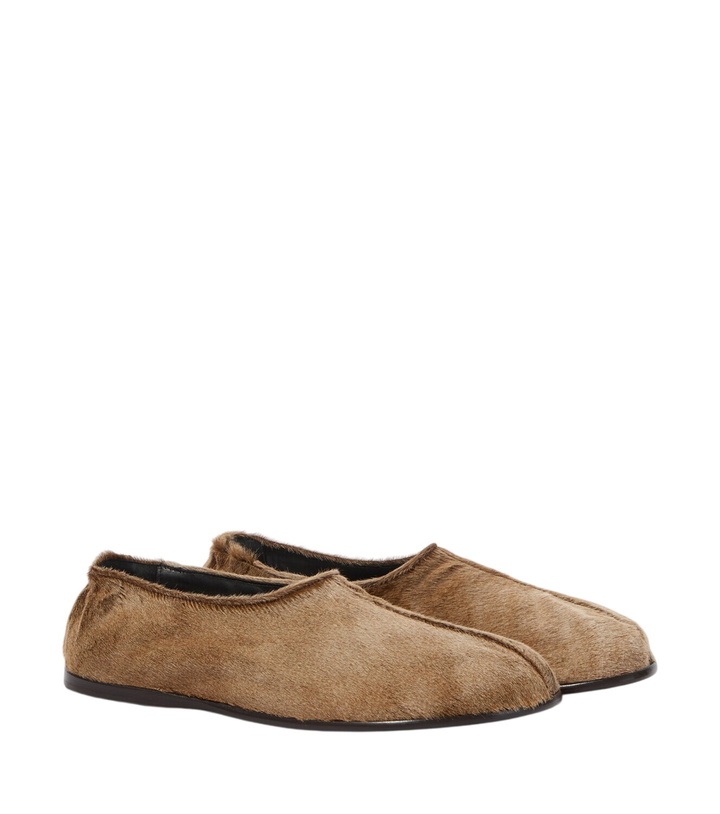 Photo: Lemaire Calf-hair slip-on shoes
