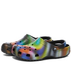 Crocs Classic Solarized Clog in Black/Multi