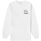 Flagstuff Men's Long Sleeve Collapse T-Shirt in White