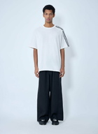 Y-3 Striped Shoulder Cotton T-Shirt