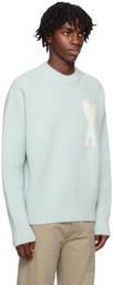 AMI Paris Blue Ami De Cœur Sweater