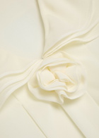 Rixo Emelin Floral-appliquéd Silk Blouse Ivory