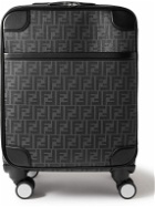 Fendi - Leather-Trimmed Logo-Jacquard Canvas Suitcase