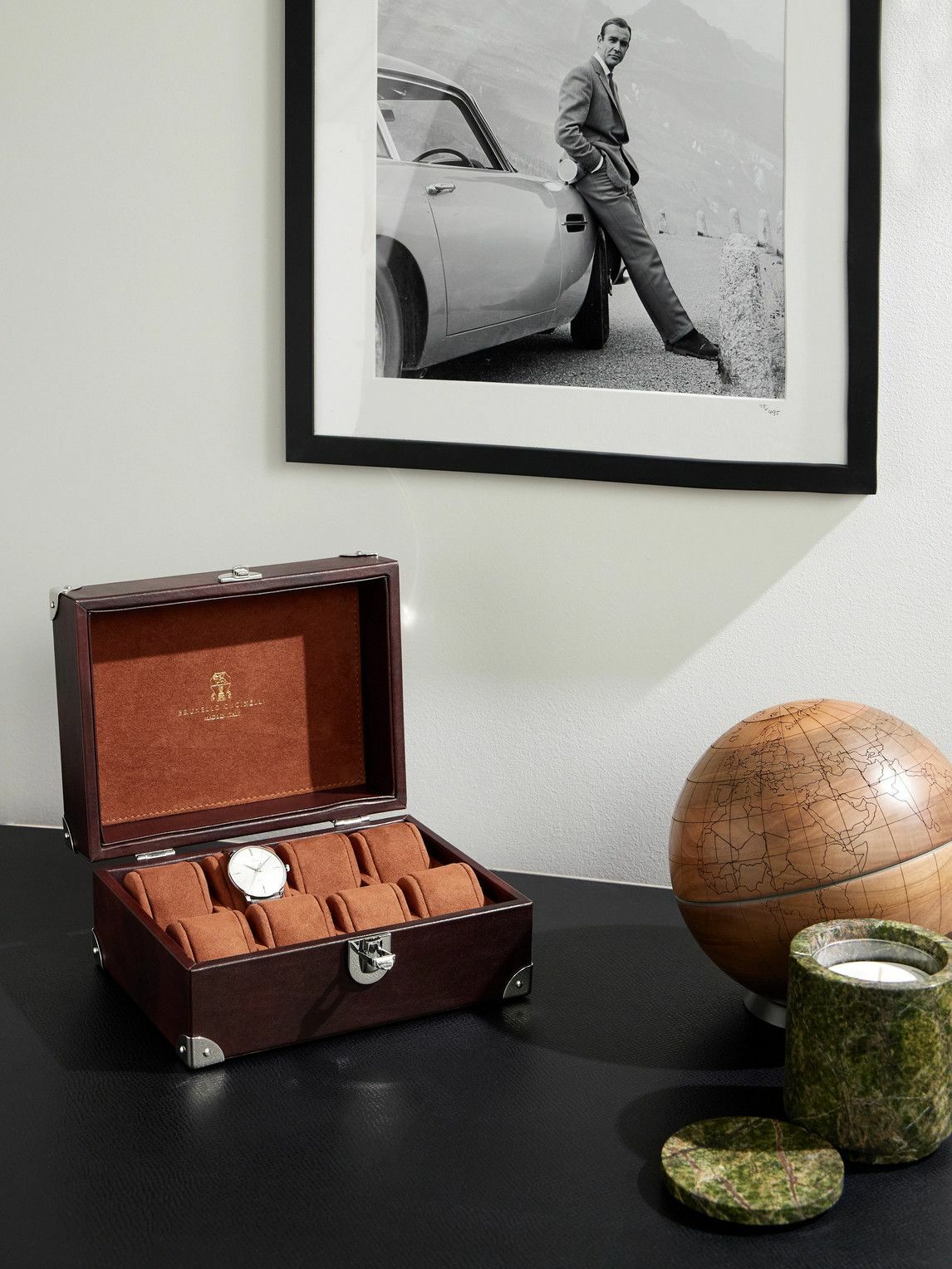 Brunello Cucinelli - Full-Grain Leather Eight-Piece Watch