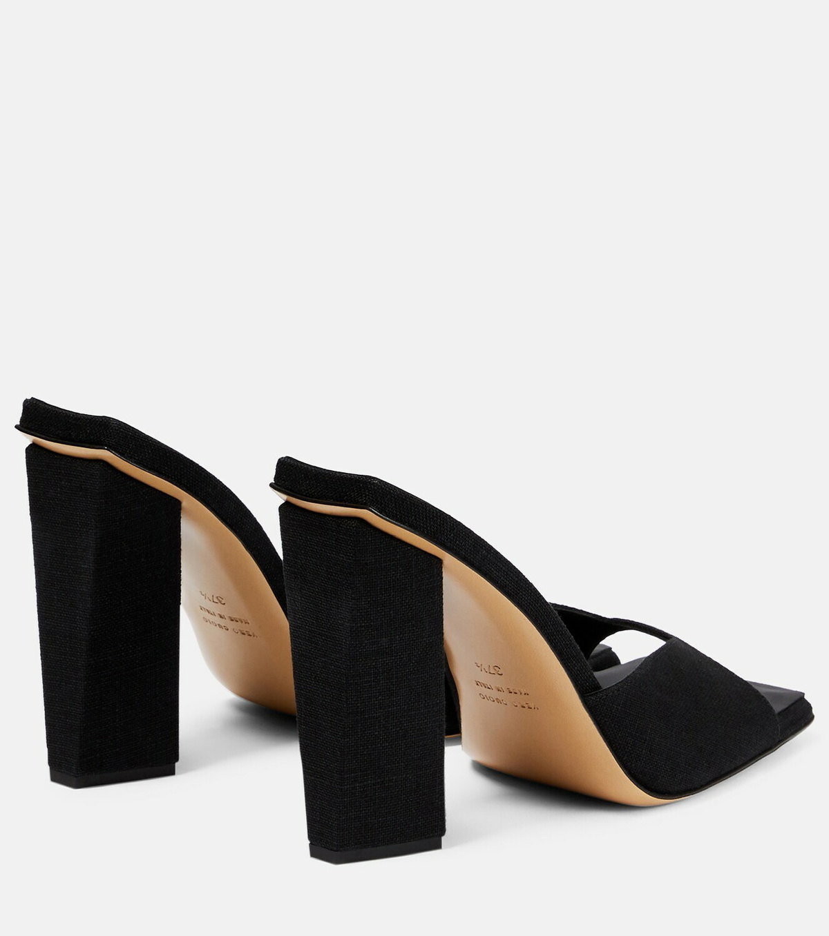 サンダル・ミュール GIA BORGHINI FW22 ROSIE 14 SANDAL (ROSIE14_2328) Gia Borghini - Rosie 14 satin mules Gia Borghini