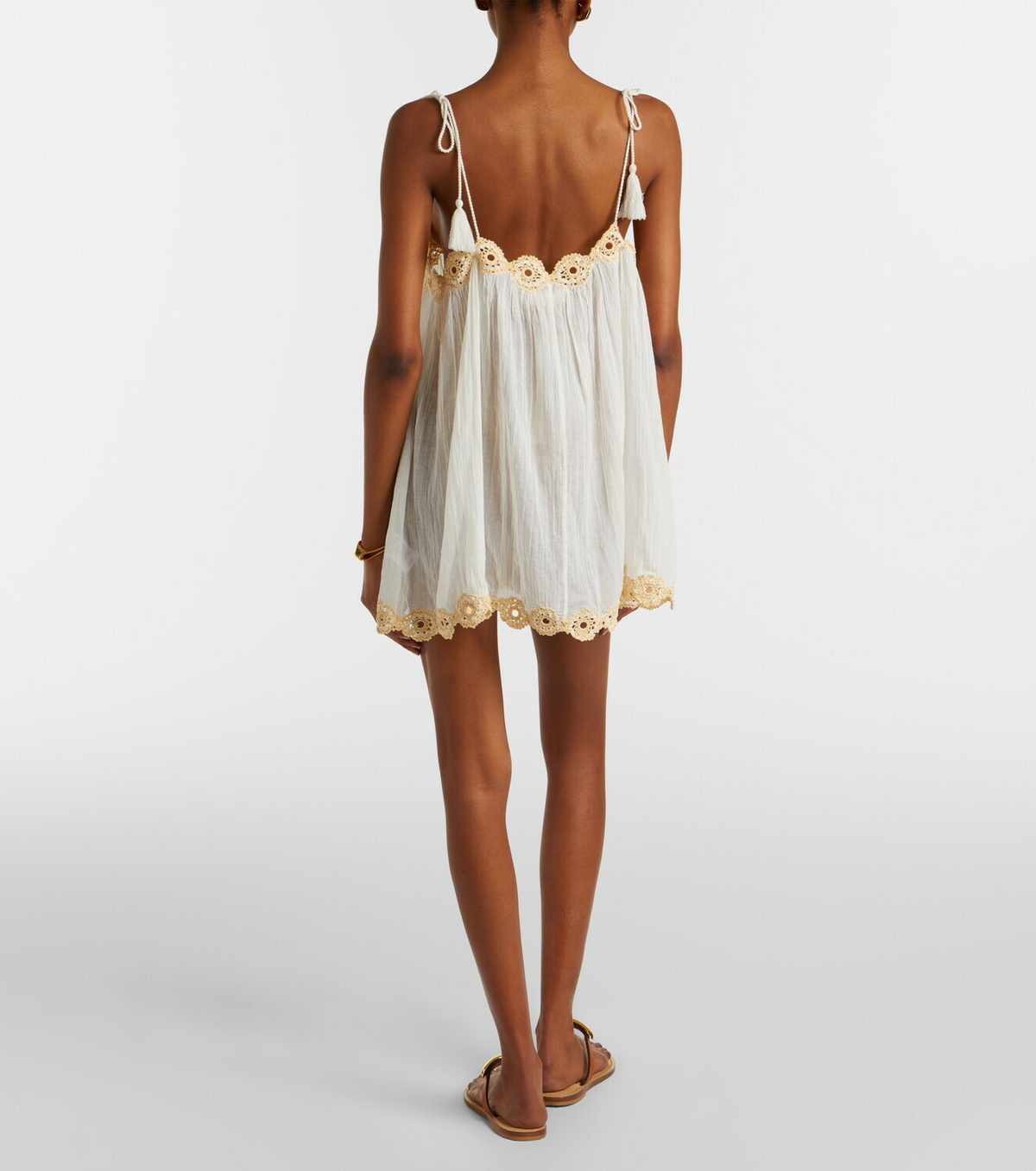 Ulla Johnson Tula crochet-trimmed cotton beach dress
