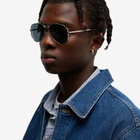 Ray Ban Men's New Aviator Sunglasses in Silver