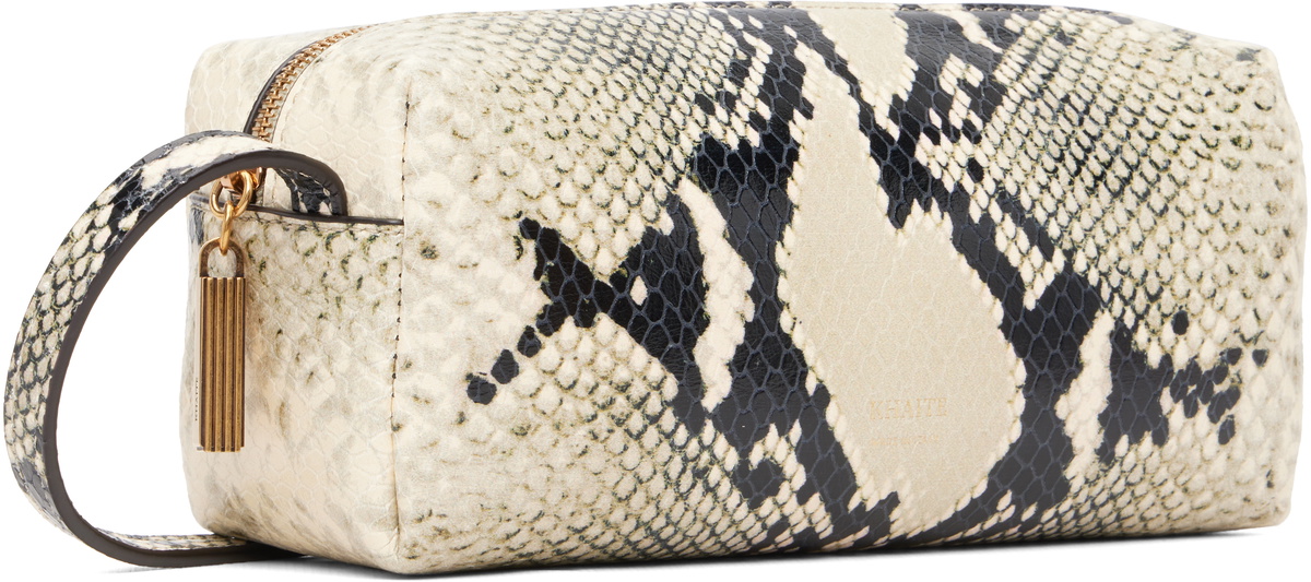 KHAITE Off-White & Black Mini Kye Crossbody Bag