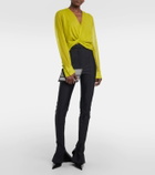 Christopher Esber Springs silk georgette blouse