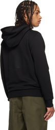 Moncler Black Tonal Back Logo Cotton Hoodie