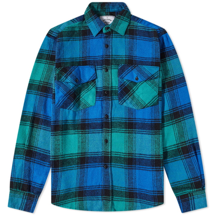 Photo: Portuguese Flannel Unic Check 2 Pocket Overshirt