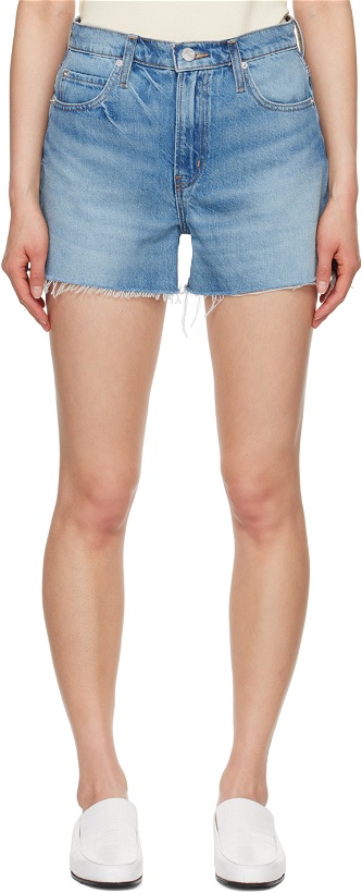 Photo: FRAME Blue 'The Vintage Relaxed' Denim Shorts