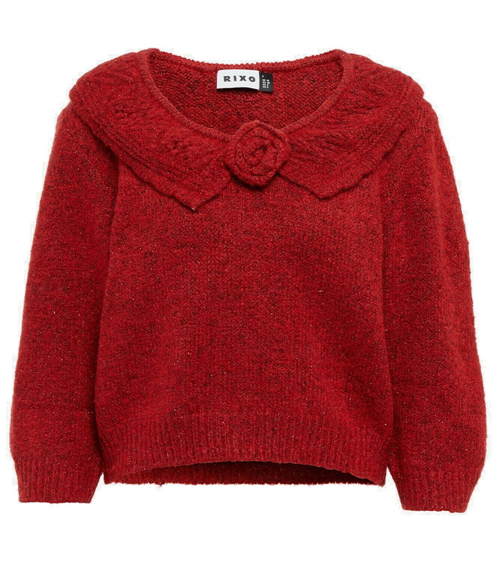 Photo: Rixo Serenity metallic-knit sweater