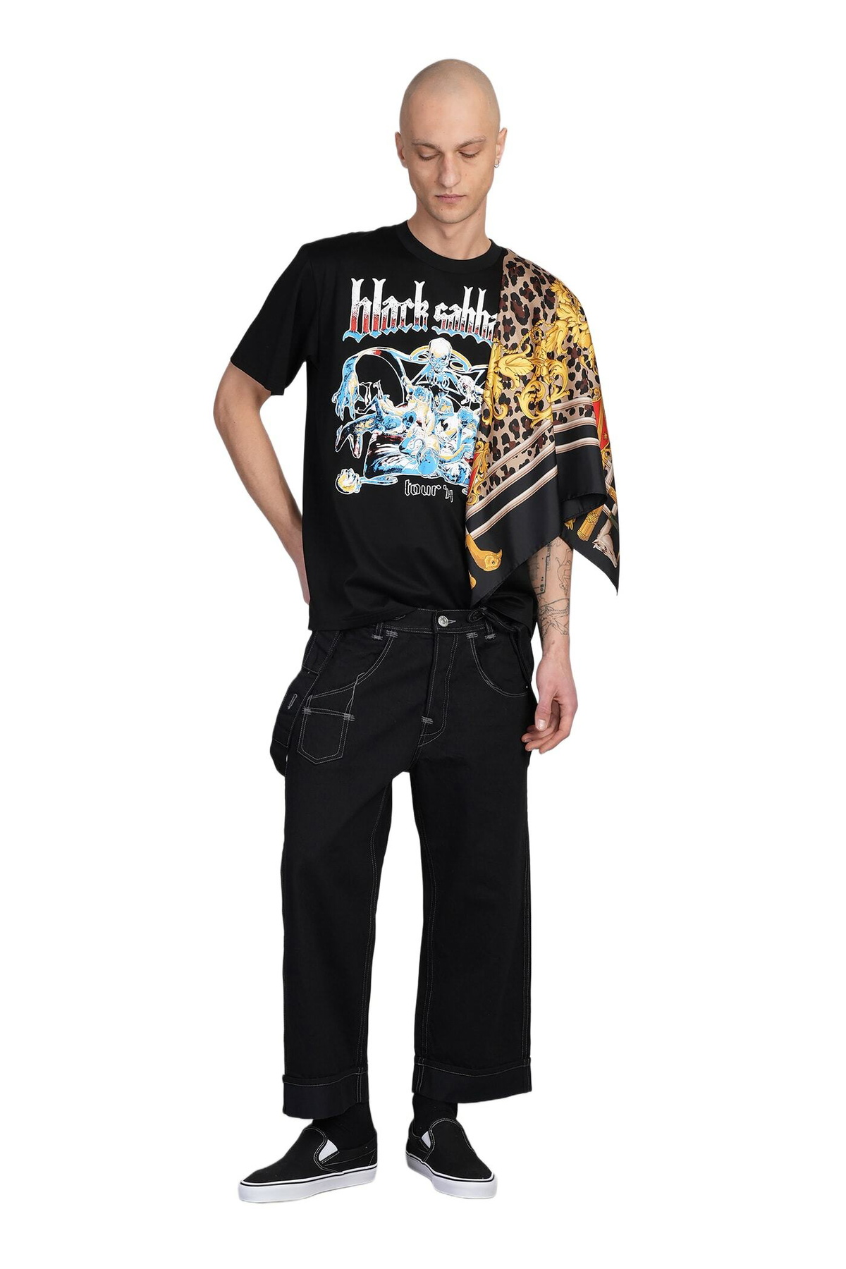 Junya Watanabe T-shirt In Black Cotton Junya Watanabe
