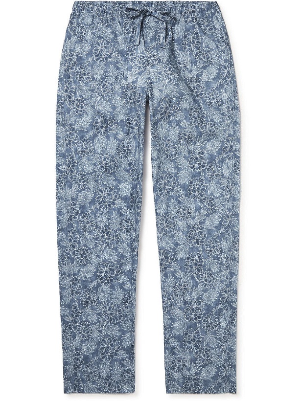 Photo: Zimmerli - Floral-Print Cotton Pyjama Trousers - Blue