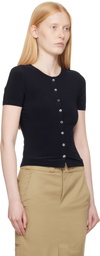 Sandy Liang Navy Ella Cardigan