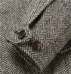 Lardini - Herringbone Wool Blouson Jacket - Gray