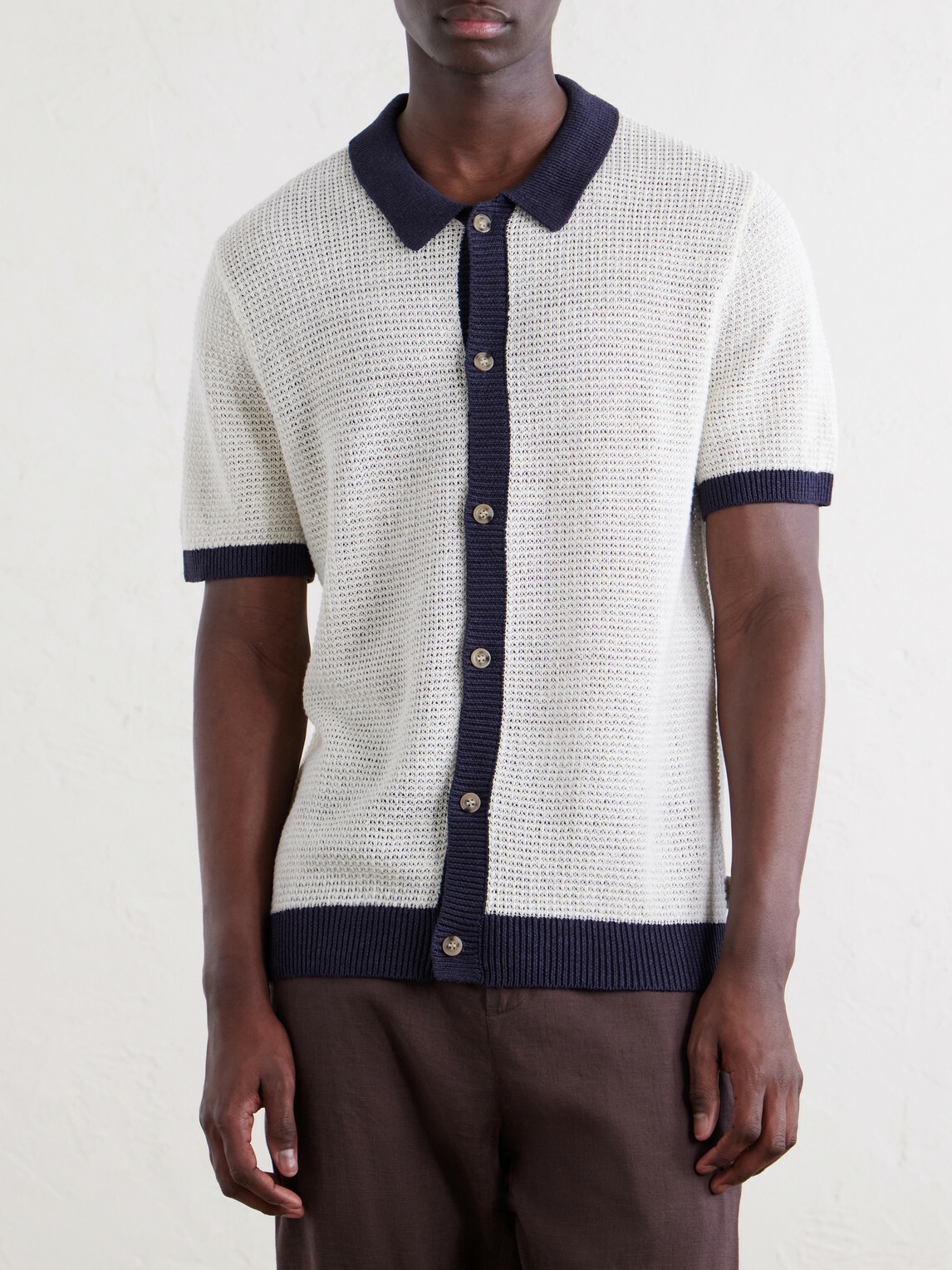 Onia - Crocheted Linen Shirt - Neutrals