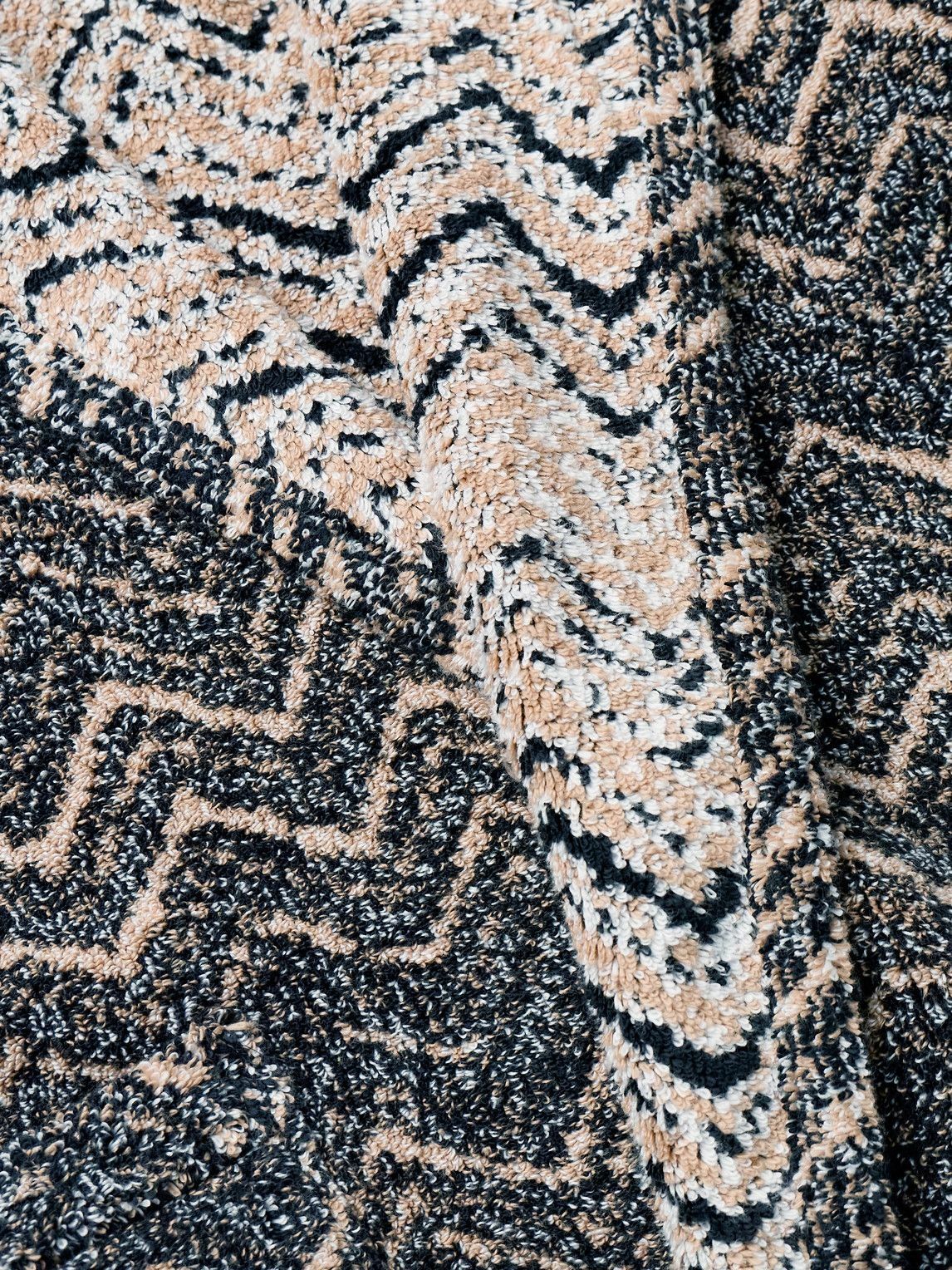 Missoni Home - Striped Cotton-Terry Jacquard Hooded Robe - Brown