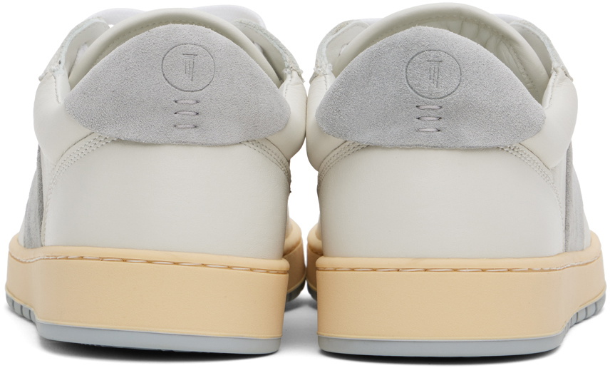 COLLEGIUM Off-White & Gray Pillar Destroyer Low Sneakers