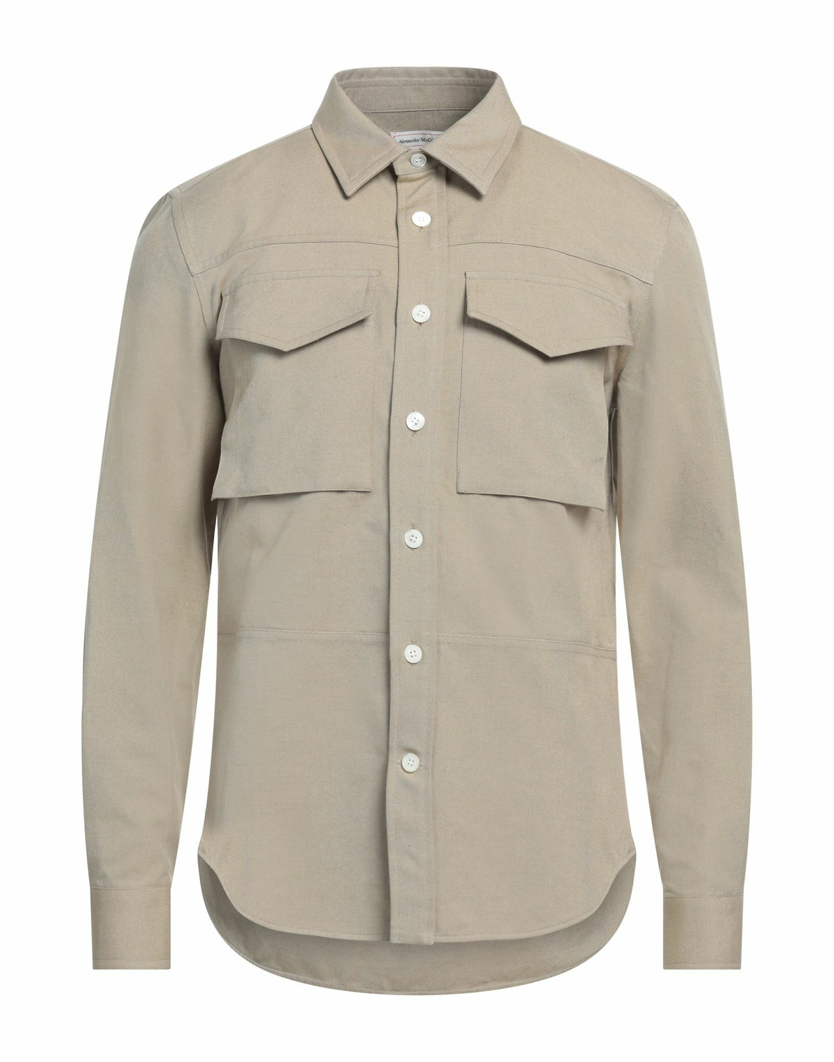 Mcqueen Mens Shirt in Beige