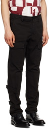 Dries Van Noten Black Velcro Tab Cargo Pants