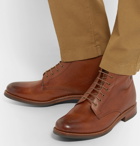 Grenson - Murphy Burnished Textured-Leather Boots - Men - Tan