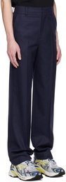 We11done Navy Melina Trousers