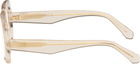 LOEWE Beige Anagram Glasses