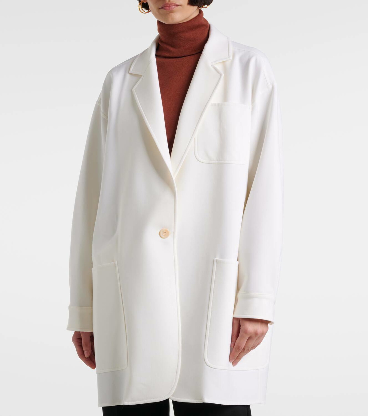 Double Breasted Camel Wool Coat 4078