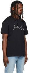 Soulland Black Scribble Logo T-Shirt