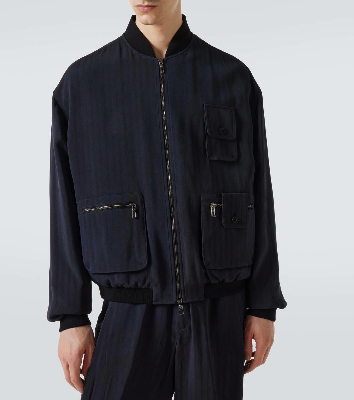 Giorgio Armani Twill bomber jacket
