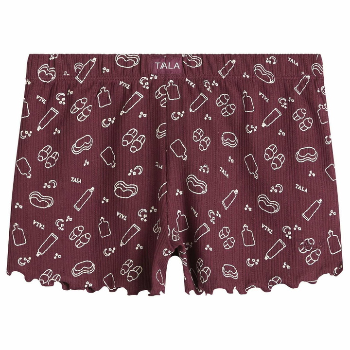 Photo: TALA Women's Sleep Lounge Shorts in Port