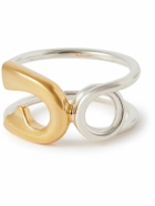 Jam Homemade - Safety Pin Silver and Gold-Plated Ring - Gold