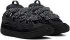 Lanvin SSENSE Exclusive Black Curb Sneakers