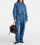 Loewe Gathered denim jacket