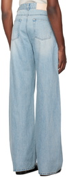 System Blue Wide-Leg Jeans