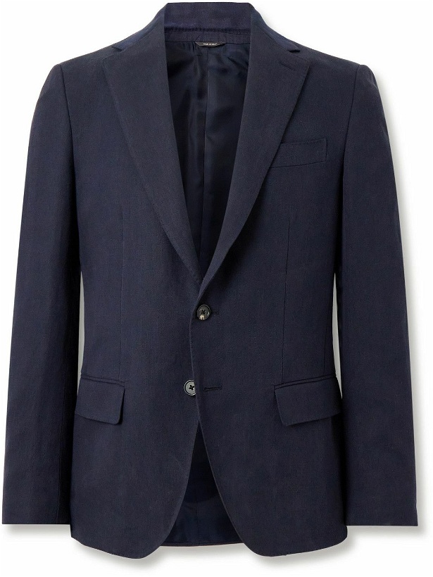 Photo: Loro Piana - Torino Linen Suit Jacket - Blue
