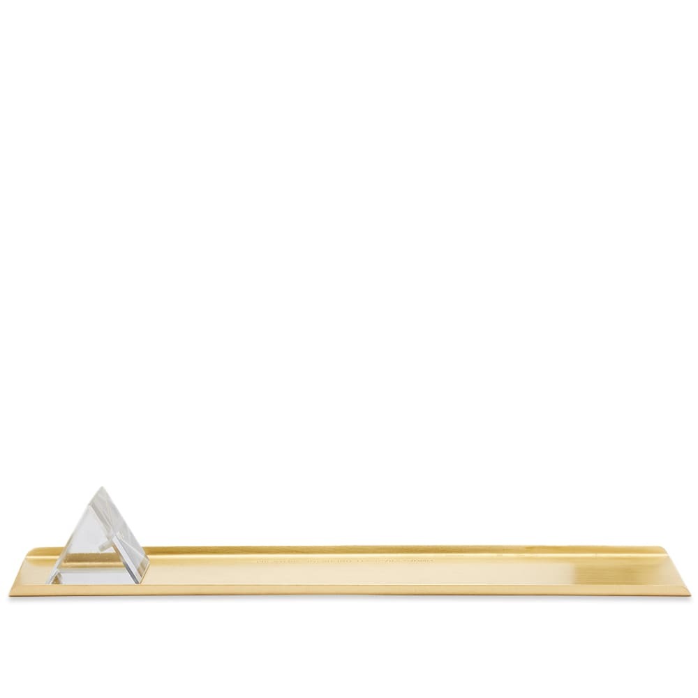 Puebco Glass Prism Incense Holder in Brass
