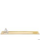Puebco Glass Prism Incense Holder in Brass